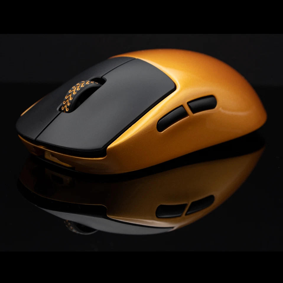 Goldene Logitech G Pro X Superlight 1 2 Gaming Maus Endgame Mod-Kit & Pre-Builts - Bild 2 von 4
