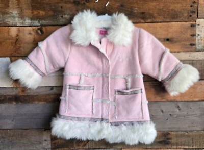 Collar Furry Girls Coat Warm Winter Kids Coat Cute Baby Girl Furry