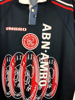Ajax Away football shirt 1997 Soccer #11 Laudrup Umbro Jersey Mens
