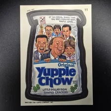 Topps Wacky Packages 1991 Peel Off Sticker Yuppie Chow #11