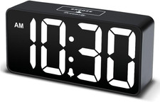 Dreamsky Small Digital Alarm Clock for Bedroom, Large Big Numbers Display