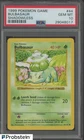 1999 Pokemo Game Shadowless #44 Bulbasaur PSA 10 GEM MINT