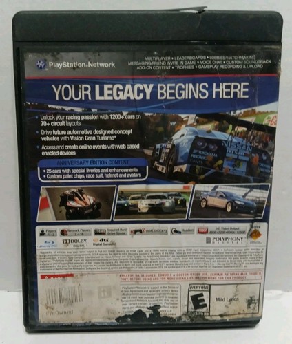 Sony Gran Turismo 6 Anniversary Edition PS3 PlayStation 3 Spiel nur Hülle & Disc - Bild 4 von 4
