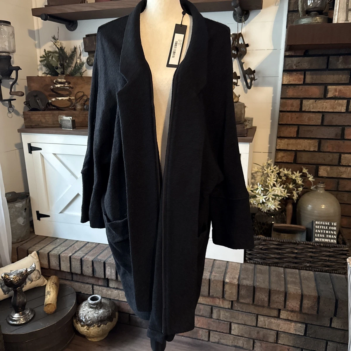 Veste Imperméable Stella Carakasi - Noir, Mélange Coton - Taille S - Neuf Avec étiquettes (valeur 289$)