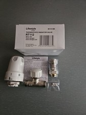 Image of Drayton RT112 15mm TRV Head Straight Valve and Tailpiece.