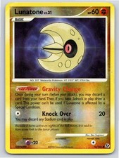 2008 POKEMON LUNATONE GREAT ENCOUNTERS 76/106 REVERSE HOLO C LP A79737 FREE S&H