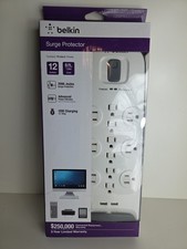 NEW - Belkin BV11205006 6 Foot 12-Outlet Surge Protector w/ USB Charging