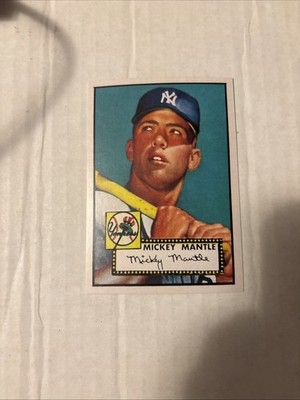 1996 Topps - Mickey Mantle Commemorative Reprints Mickey Mantle #2 1952 Topps