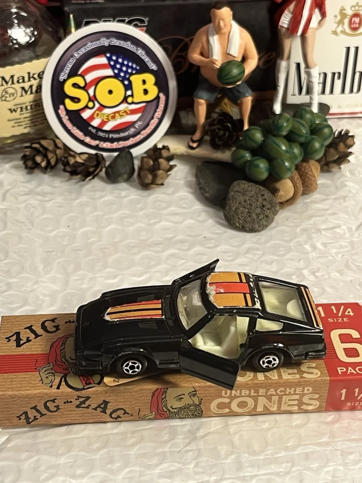 Lesney Matchbox 1979 Datsun Fairlady Z negro diecast usado excelente estado HK Foto 2 de 4