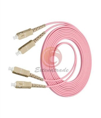 3M SC to SC UPC Duplex Fiber Cable OM4 Multimode 3.0mm Fiber Optic Patch Cord #t
