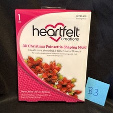 Heartfelt Creations 3D Christmas Poinsettia Shaping Mold HCFB1-478 Die-Cut B3
