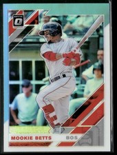 2019 Donruss Optic #101 Mookie Betts Carolina Blue/White