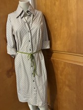 Vintage Allen Schwirtz A B S 3/4 Sleeve Casual Shirt Dress Made in USA