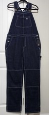 Dickies Blue Denim Work Overalls FB201RNB Unisex Mechanic Construction
