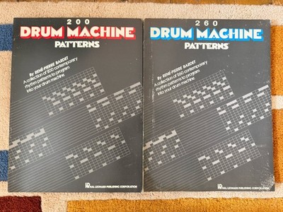 2x Vintage 200 260 Drum Machine Patterns by Rene-Pierre Bardet Books