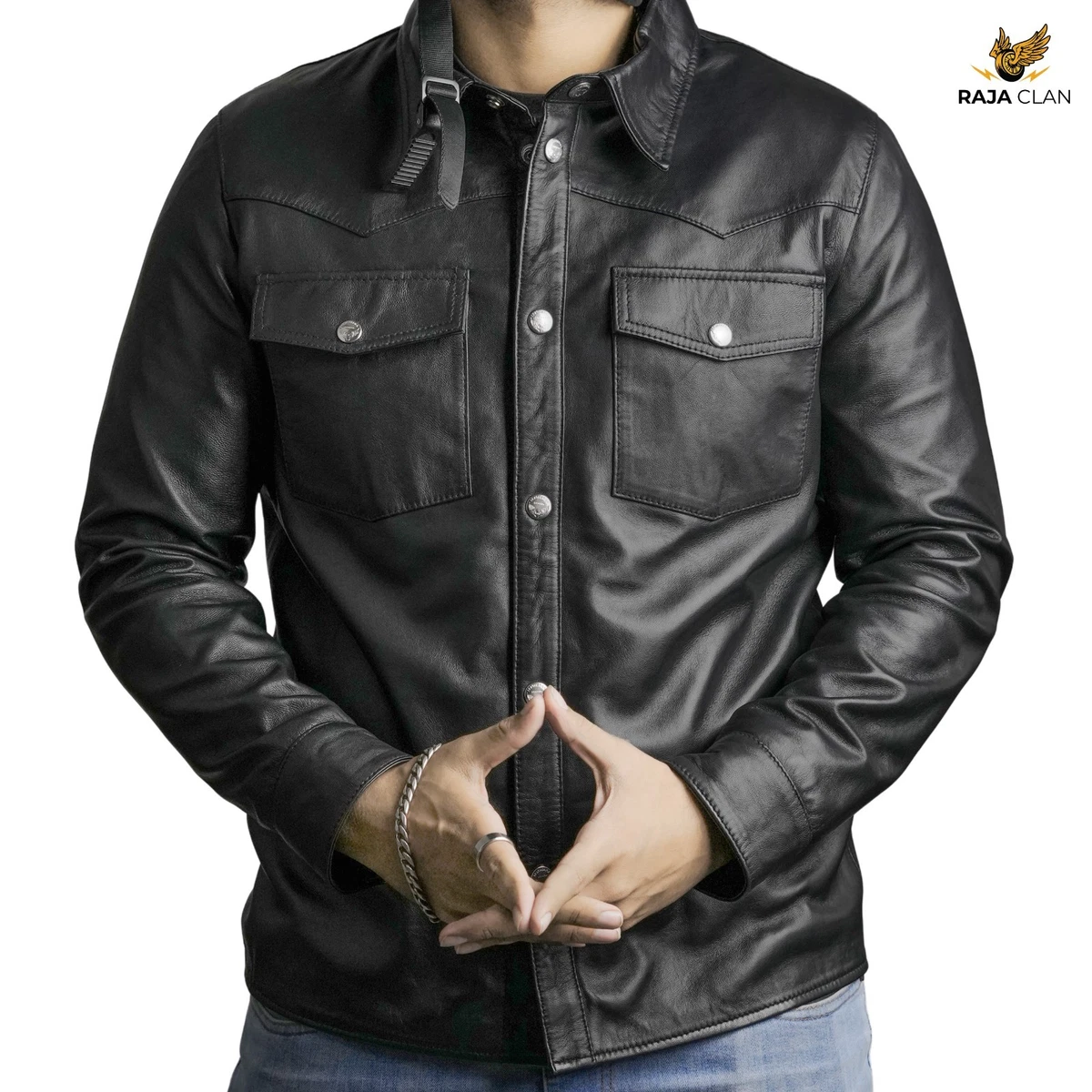 leather motorcycle shirt products for sale | eBay