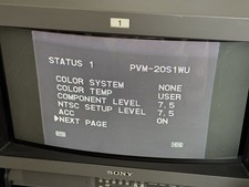 Sony PVM-20S1WU Trinitron 20" Widescreen CRT Monitor RGB Component
