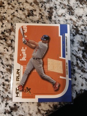  2002 Fleer E-X Hit & Run  Game Used Base Card J.D. DREW ST. Louis Cardinals