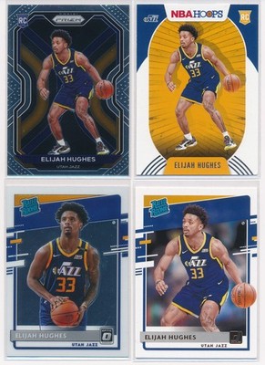 (4 Card) Elijah Hughes RC Rookie LOT - Panini Prizm, Donruss, NBA Hoops, Optic