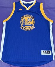 Stephen Curry 30 Adidas Golden State Warriors Authentic Swingman Jersey XL