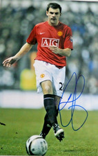 DARRON GIBSON MANCHESTER UTD,  AUTOGRAPHED A4 PHOTOGRAPH.