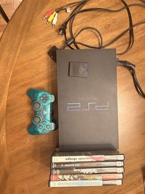 Sony PlayStation 2 Console Bundle Controller + 5 Games And Memory Card
