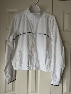 White Lululemon Court Rival Tennis Track Jacket size 12