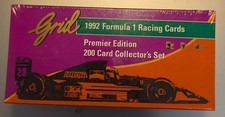 1992 Grid Formula 1 Racing Cards Premier Edition 200 Card Collector's Set SEALED