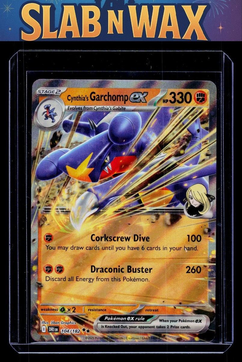 Pokemon tcg SV10: Destined Rivals Cynthia's Garchomp ex #104/182