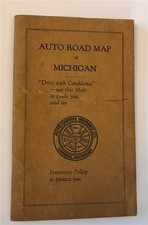 1922 Michigan Road Map Auto Owners Insurance Co Lower Peninsula