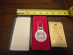 Vintage 1980s Air National Guard Key Ring in Original Box