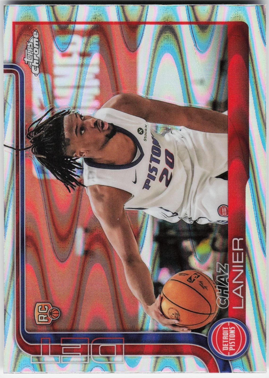 2025-26 Topps Chrome #288 Chaz Lanier RayWave Refractor