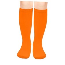Kids Soccer Socks Toddler Baseball Socks Youth Softball 3-6 Years Pure Orange