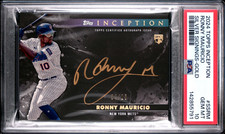 2024 Topps Inception Ronny Mauricio RC Silver Signing Gold Auto /25 PSA 10 POP 1