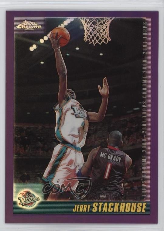 2000-01 Topps Chrome Refractor Jerry Stackhouse #10 9we