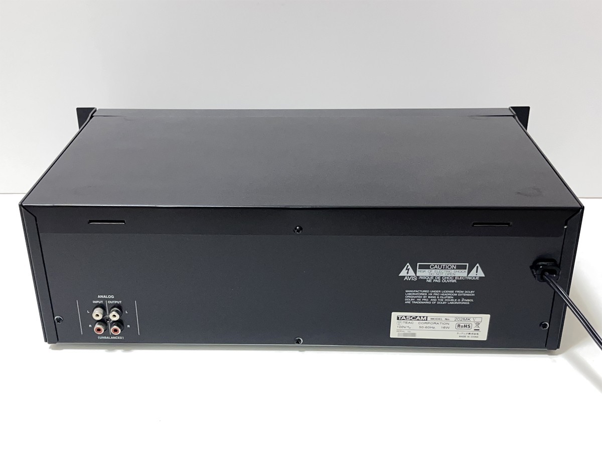 TASCAM Auto Reverse Double Cassette Deck 202MK V (premiu