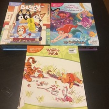 My Busy Books Lot Of 3 Stories With Figures And Playmat Used Condition
