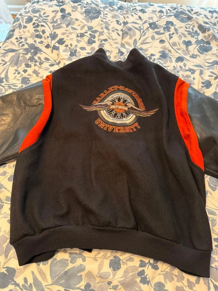 Chaqueta Letterman Harley Davidson University Vintage Talla 6X Foto 3 de 3