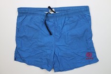 Vintage 80s 90s Gotcha Surfing Mens XL Spell Out Lined Shorts Swim Trunks Blue