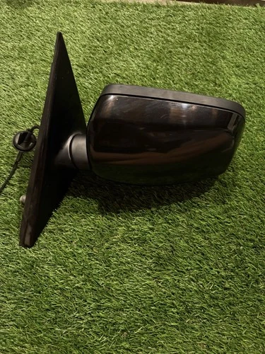 08-10 BMW E60 525i 528i 530i 550i left driver mirror - BLACK Power Fold - OEM