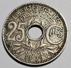 1929 France 25 Centimes Coin ~ Copper Nickel (A141) — photo 1