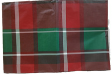 Vinyl Flannel Back Tablecloth, 52"x90" Oblong, CHRISTMAS COLORS PLAID  1, AP