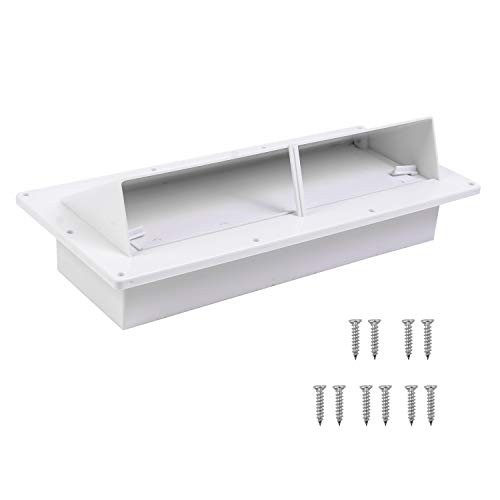 RVGUARD RV Range Hood Exhaust Vent Cover White for Motorhome Trailer (Include 