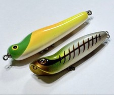 Smith Hatleys Loud Rat & Handsome Boy Lures Set, Used, No Hook Circles