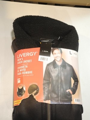 Livergy Black Biker Jacket  L 42 /44