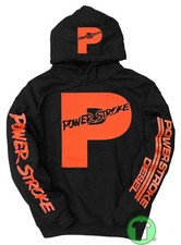 Powerstroke Orange logo, Black Hoodie Diesel BUY ANY 2 HOODIES, GET A FREE TEE 
