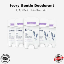 Ivory Hint of Lavender Deodorant   Single, 3 Pack or 6 Pack   Aluminum Free