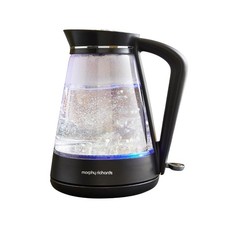 Image of Morphy Richards Glass Kettle, 1.7L, Illuminated, Premium 1.7 Litres, Clear