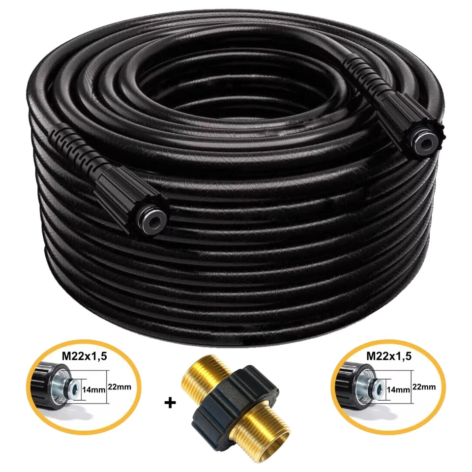 M&M SMARTEK Hochdruckschlauch für Kärcher & Kränzle M22 IG Schlauch Hochdruckreiniger 3-130m