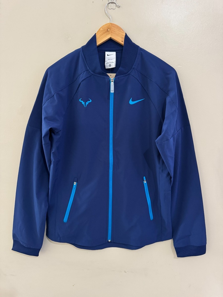 Nike Court Rafa Nadal Full Zip Dri-FIT Tennis Jacket Blue DV2885